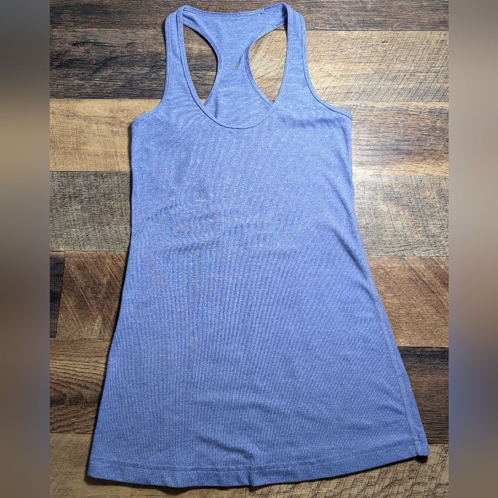 Lululemon Cool Racerback Tank in purple lightweight workout soft material